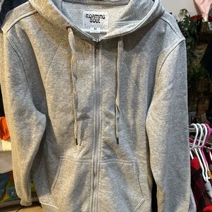 Gray Men's Hoodie Jacket